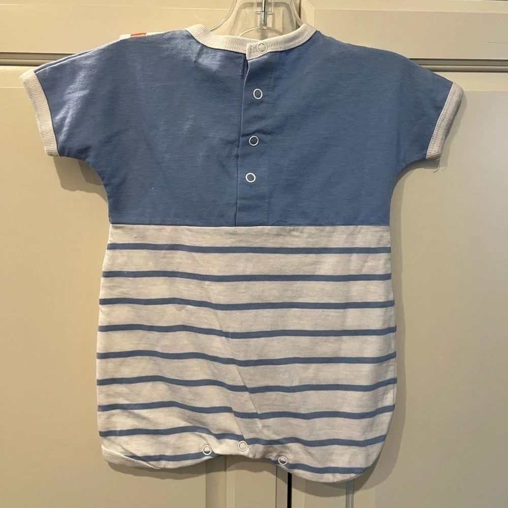 NWT Bundle of 2 Small Talk Vintage Infant Sailor Onesies (9 mo)